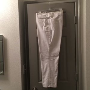 White slacks ankle links new without tags.